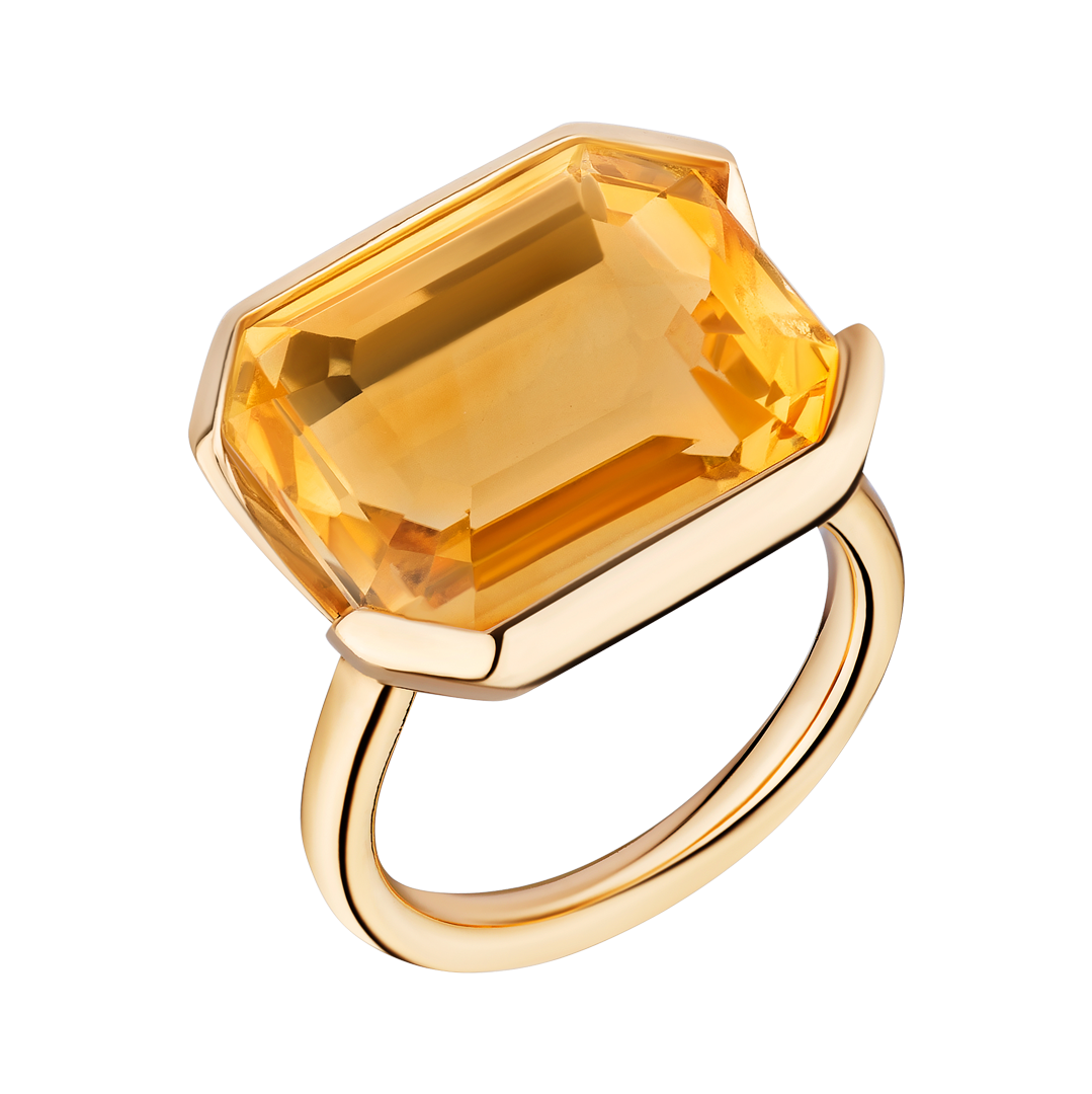 Citrine Pinky Ring Pop