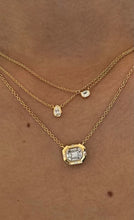 Load image into Gallery viewer, Mini Diamond Pear Solitaire Necklace
