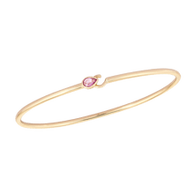 Load image into Gallery viewer, Flex Bangle with Gemstone Pear
