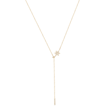 Load image into Gallery viewer, Diamond Flower Lariat Necklace
