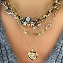 Load image into Gallery viewer, Single Diamond Link Necklace
