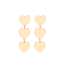 Load image into Gallery viewer, Love Hearts Dangle Stud Short
