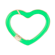 Load image into Gallery viewer, Neon Green Reversible Heart Clasp
