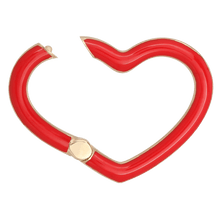 Load image into Gallery viewer, Cherry Red Reversible Heart Clasp
