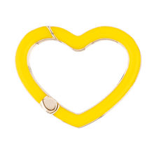 Load image into Gallery viewer, Lemon Yellow Reversible Heart Clasp
