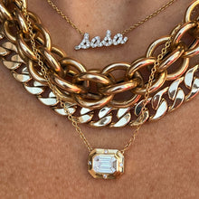 Load image into Gallery viewer, Heavy Bezel Diamond Necklace
